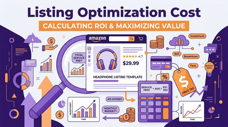 amazon listing optimization cost pricing illustration