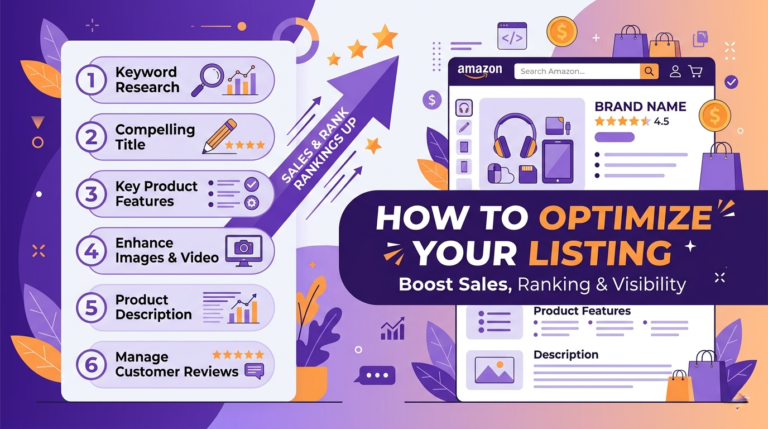 how to optimize amazon product listing guide illustration