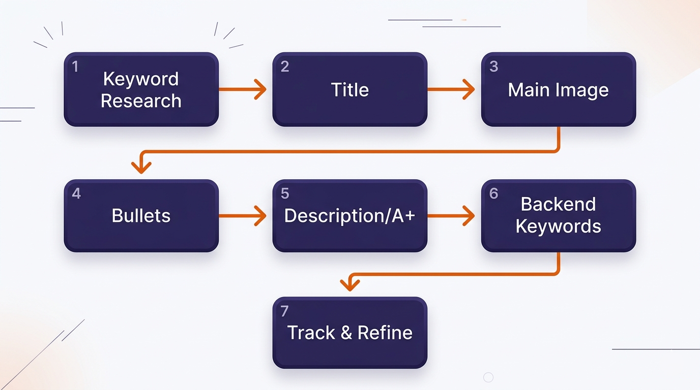 how to optimize amazon product listing step by step process