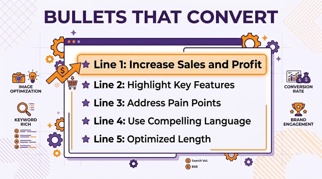 amazon bullet points that convert illustration