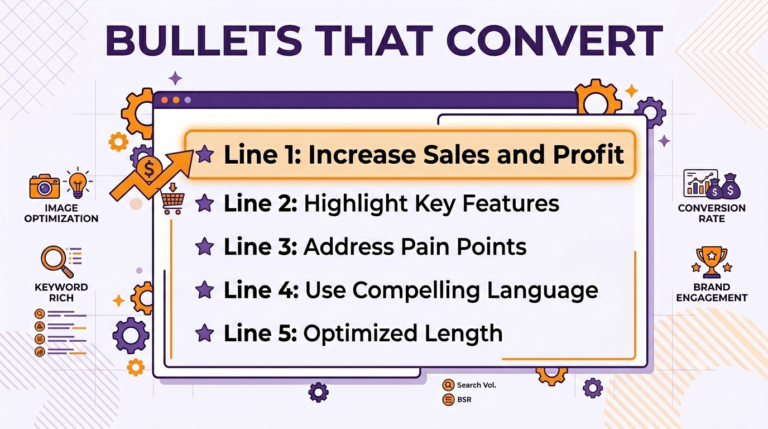 amazon bullet points that convert illustration
