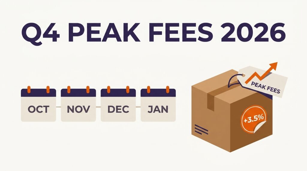 amazon 2026 holiday peak fulfillment fees q4