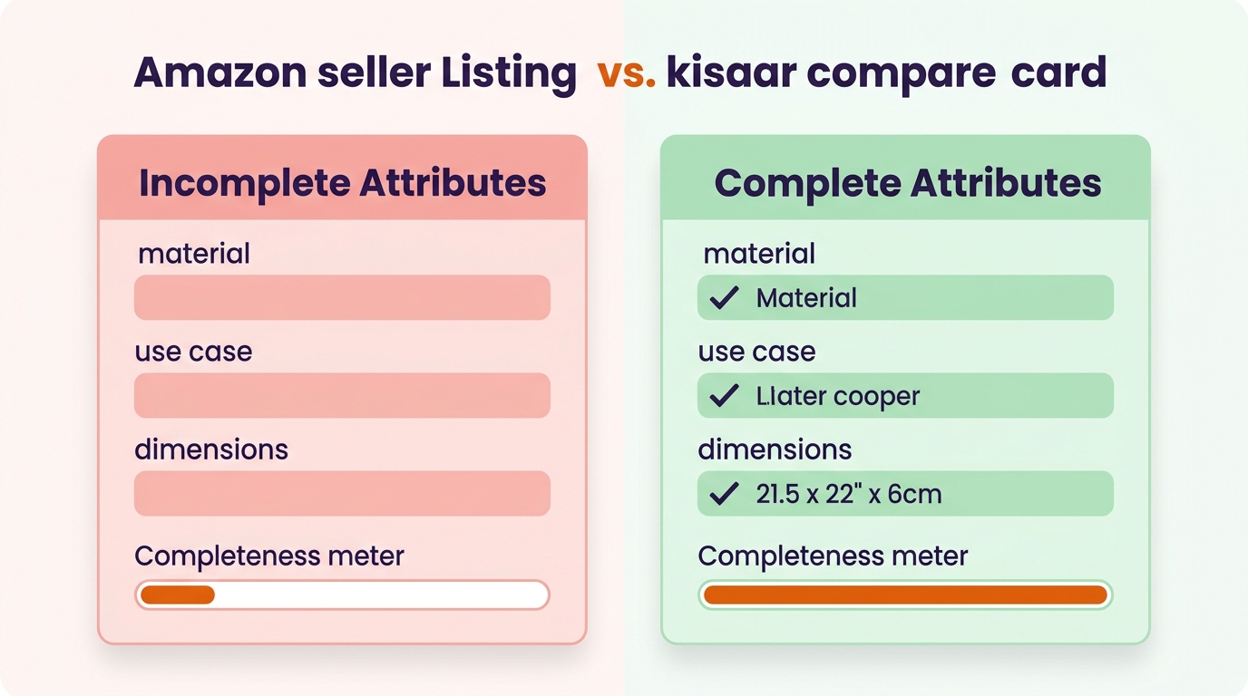 amazon listing quality dashboard attribute completeness score