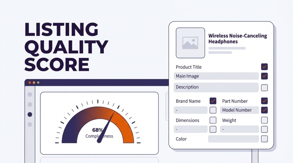 amazon listing quality dashboard attribute completeness score