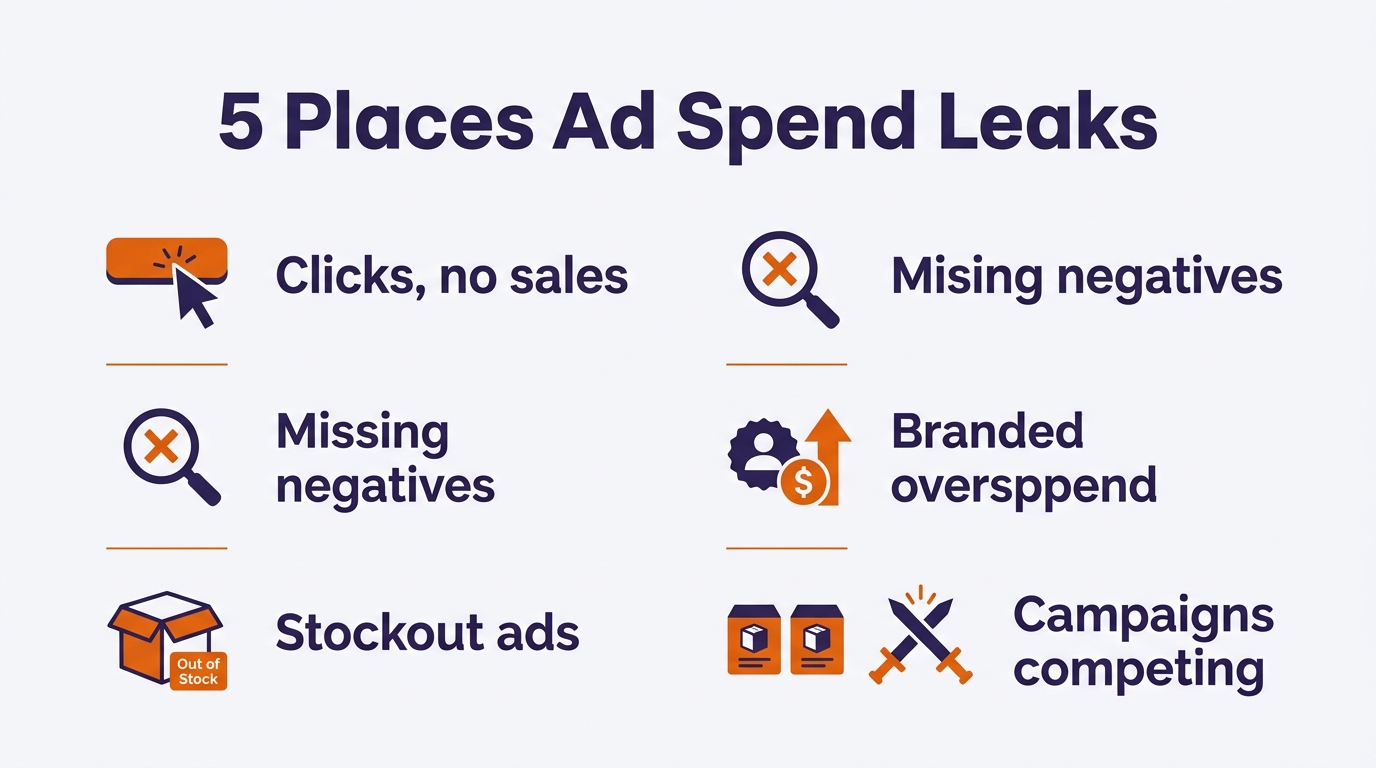 where wasted amazon ad spend hides