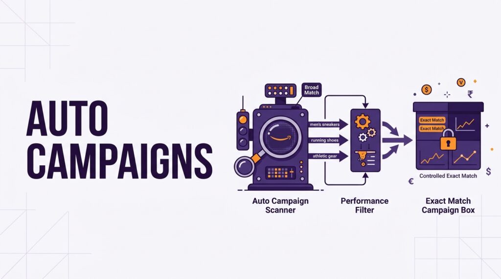 amazon automatic campaigns setup harvesting