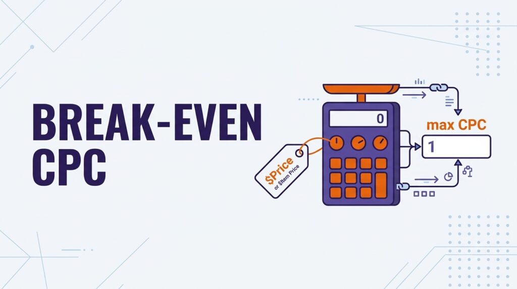 amazon break-even cpc max bid formula
