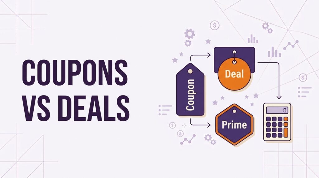amazon coupons vs prime exclusive discounts vs deals